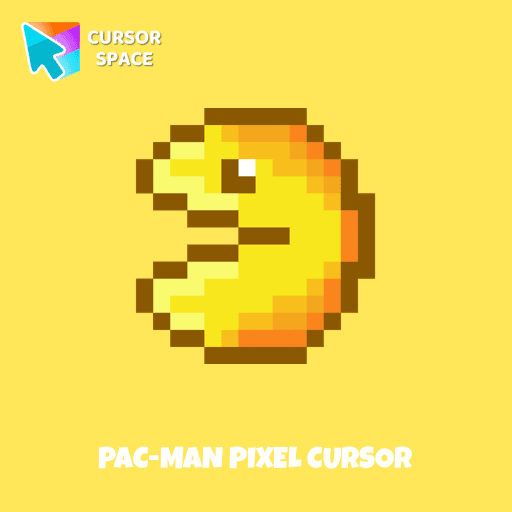 Pac-Man Pixel cursor arrow cursor